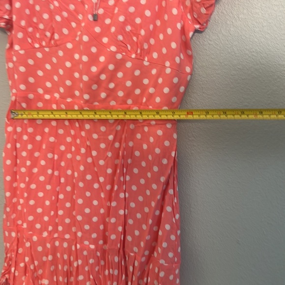 Pink polka dot summer dress - Picture 4 of 5